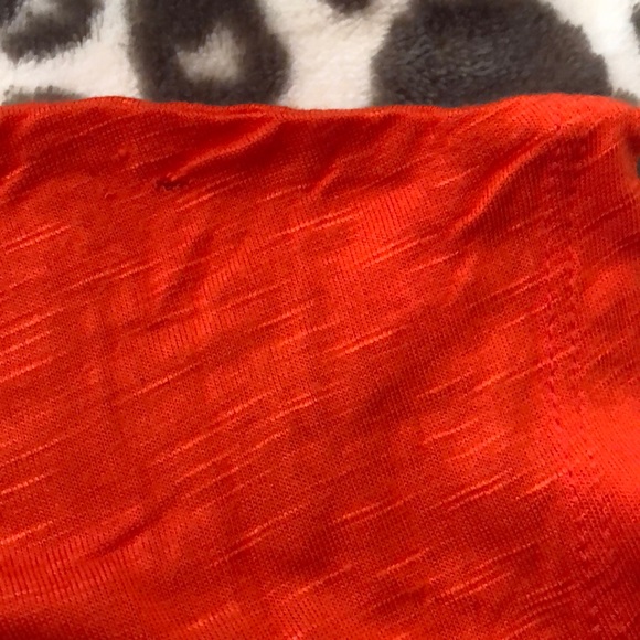 Old Navy V-neck Short Sleeve Top Orange Small - Picture 9 of 11